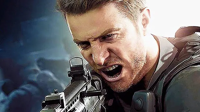 Chris Redfield meme card