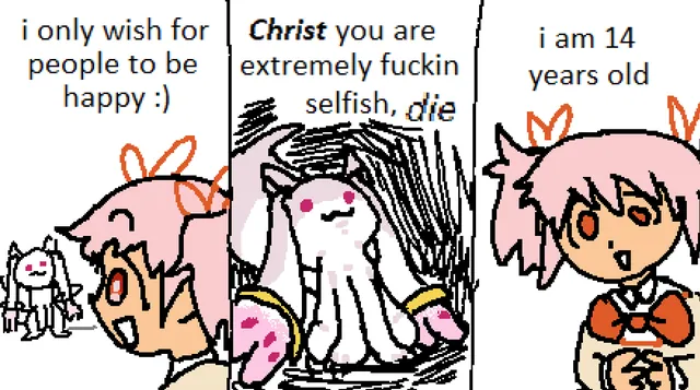 Christ You Are Extremely Fucking Selfish, Die meme card