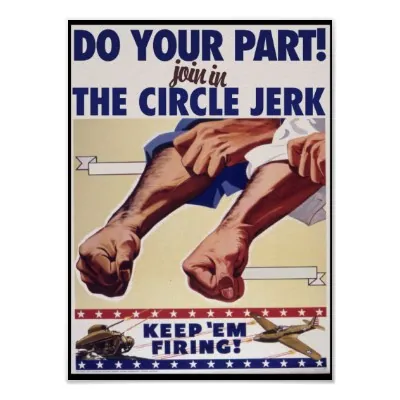 Circle Jerk meme card