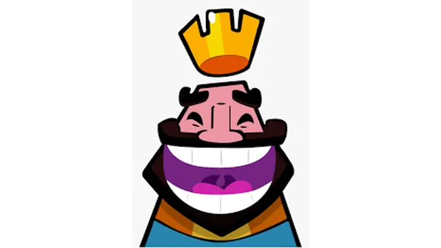 Clash Royale King Laughing meme card