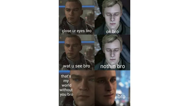 Close Your Eyes, Bro meme card
