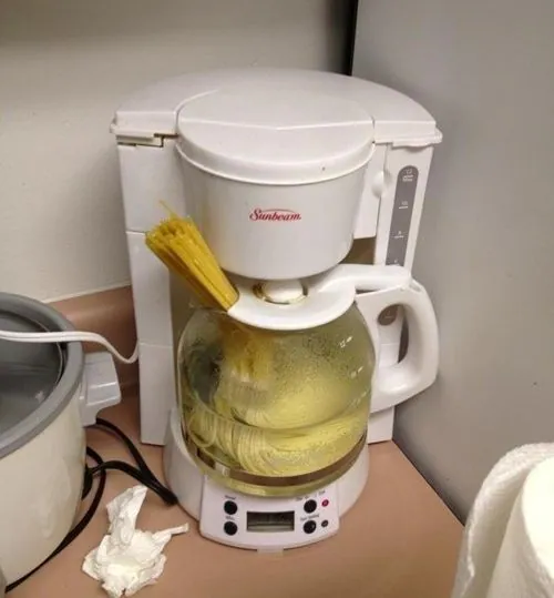 Coffee Maker Cooking meme card
