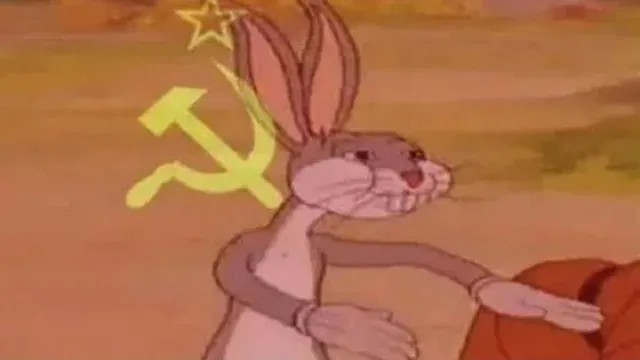 Carte meme Communist Bugs Bunny
