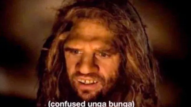Carte meme Confused Unga Bunga