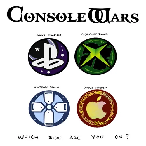 Console Wars / Console Debates meme card