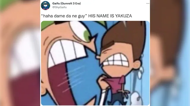 Carte meme Cosmo Yelling / « His Name Is X »