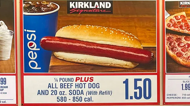 Costco Hot Dog meme card