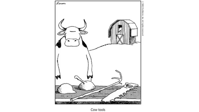 Carte meme Cow Tools