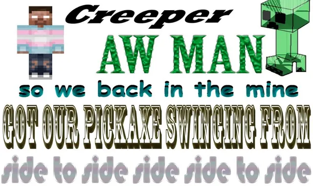 Carte meme Creeper, Aw Man Discord Game