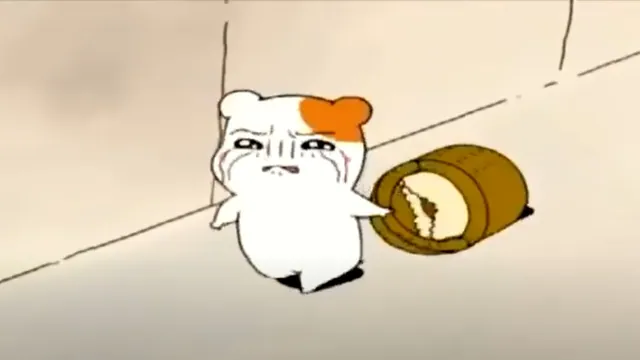 Carte meme Crying Hamster / Ebichu Crying