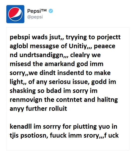 Crytyping meme card