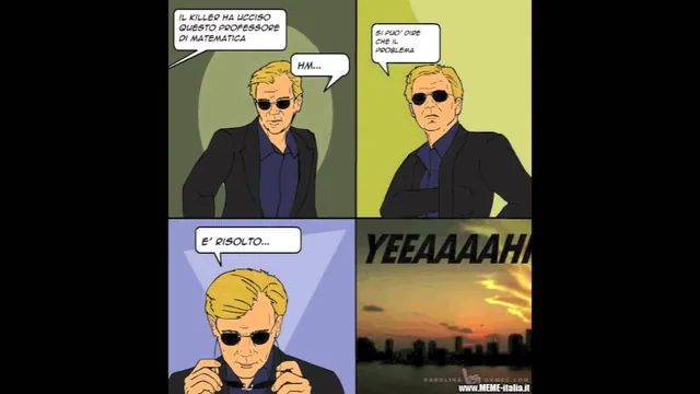 CSI 4 Pane Comics meme card