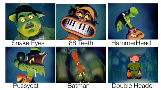 Carte meme Daffy Duck Listing Villains