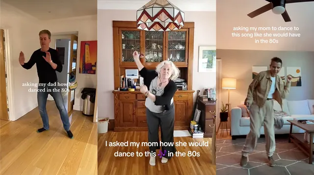 Dance Like It's The 80s (TikTok) meme card