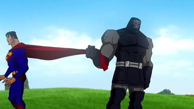 Darkseid Pulling Superman's Cape meme card