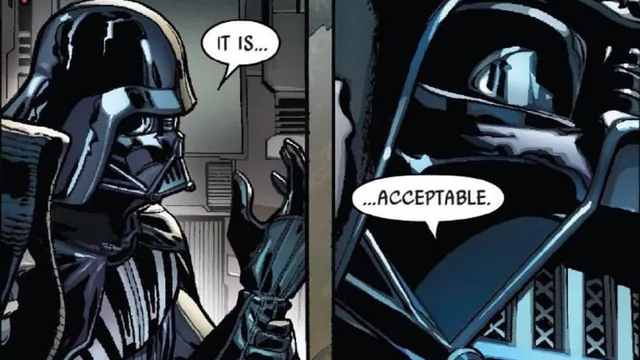 Darth Vader's "It Is Acceptable" meme card