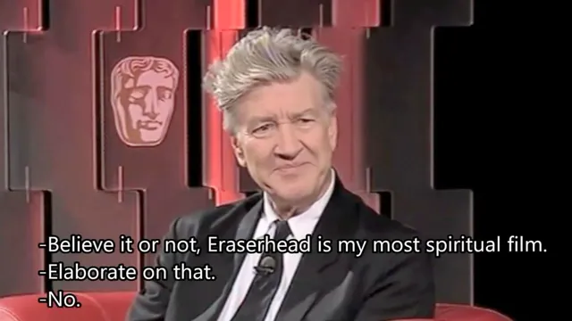 David Lynch Refuses To Elaborate meme card