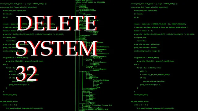 Carte meme Delete System32