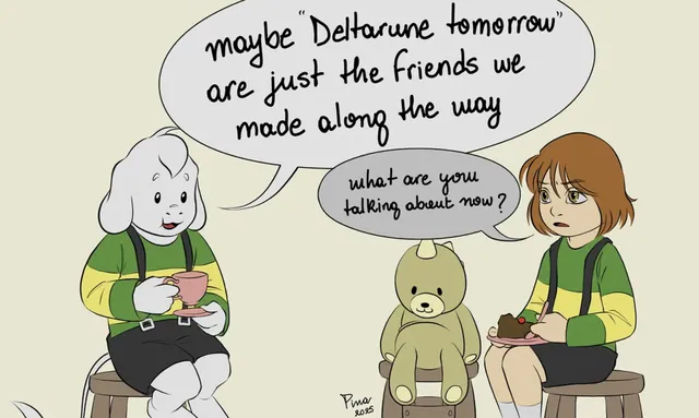 Carte meme Deltarune Tomorrow
