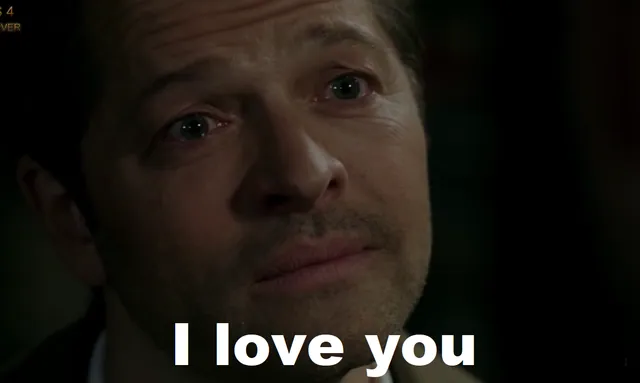 Destiel Confession meme card