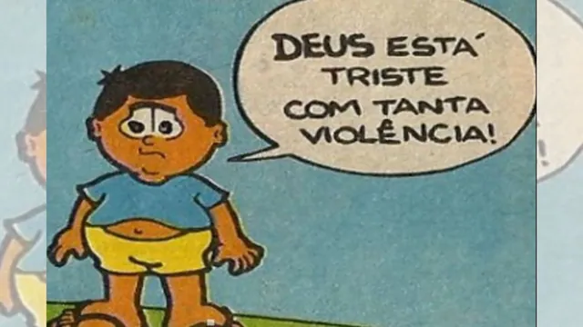 Deus Está Triste Com Tanta Violencia / Turma do Dudão meme card