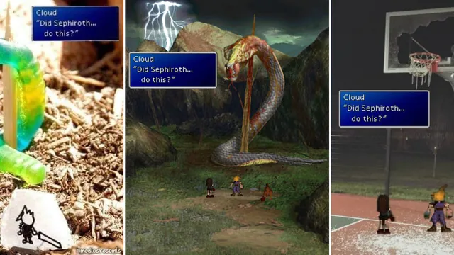 Did Sephiroth… Do This? meme card
