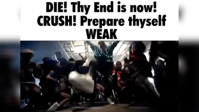 Die! Thy End Is Now! Crush! meme card