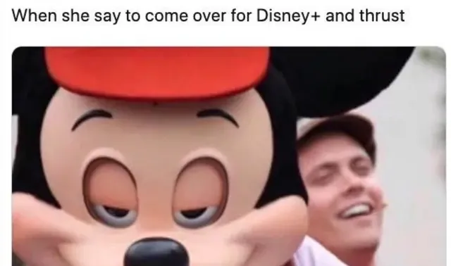 Disney+ and Thrust meme card