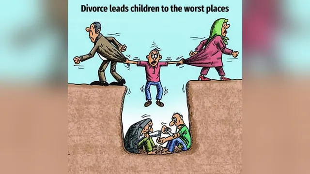 Carte meme Divorce Leads Children to the Worst Places