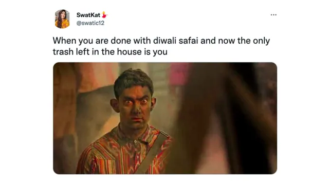 Diwali Ki Safai meme card
