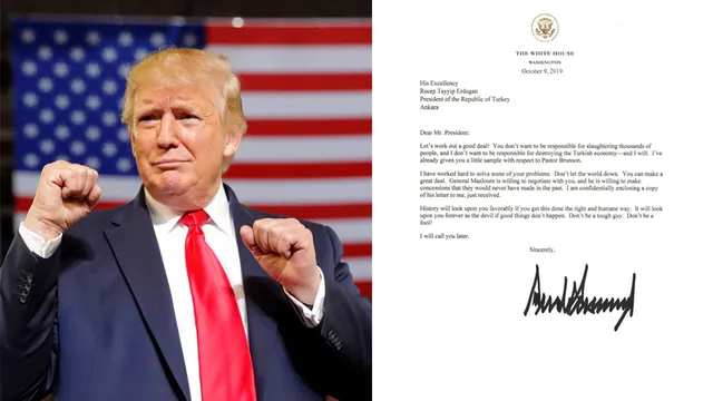 Donald Trump's Letter to Turkey meme card