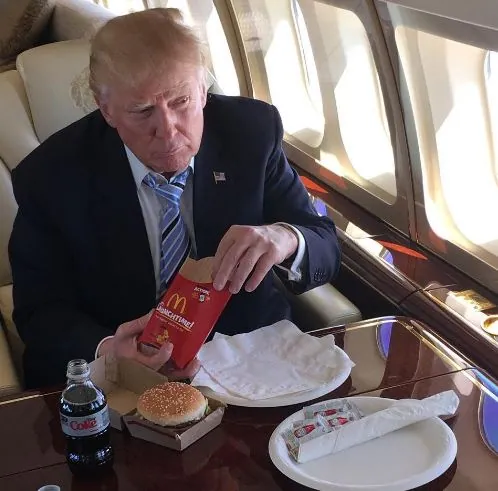 Carte meme Donald Trump’s McDonald’s Meal