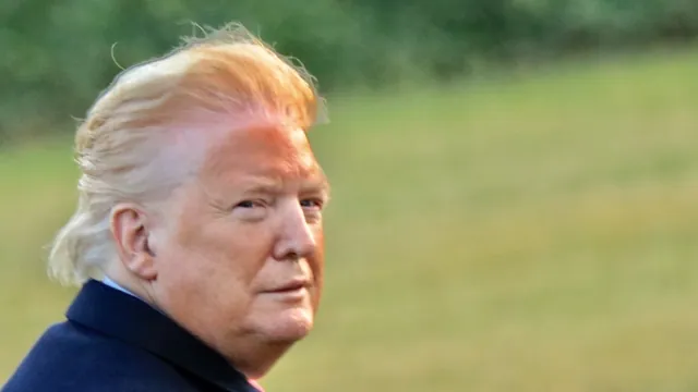 Donald Trump's Tan Face Photo meme card