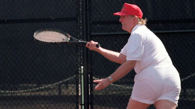 Donald Trump's Tennis Photo meme card