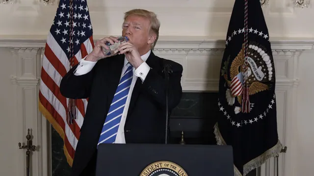 Donald Trump's Water Break meme card