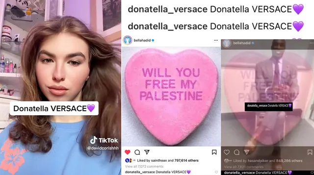 donatella VERSACE 💜 meme card