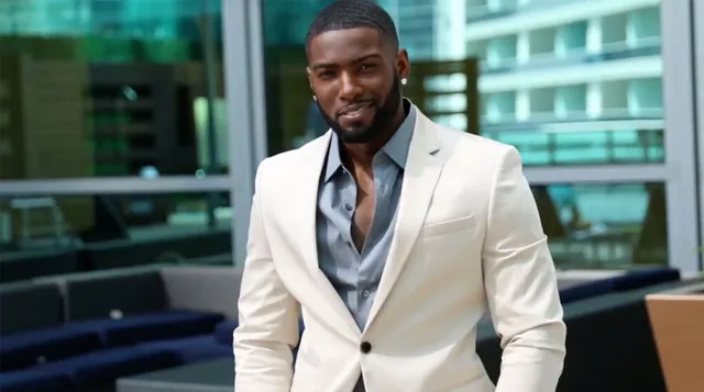 Donny Savage in A White Suit meme card