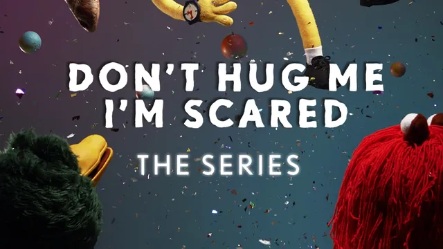 Don't Hug Me I'm Scared meme card