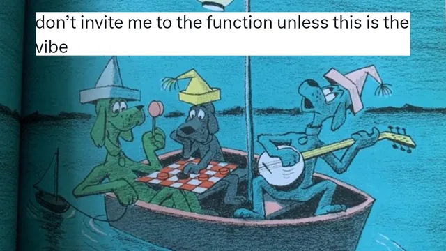 Don't Invite Me To the Function Unless This Is the Vibe meme card