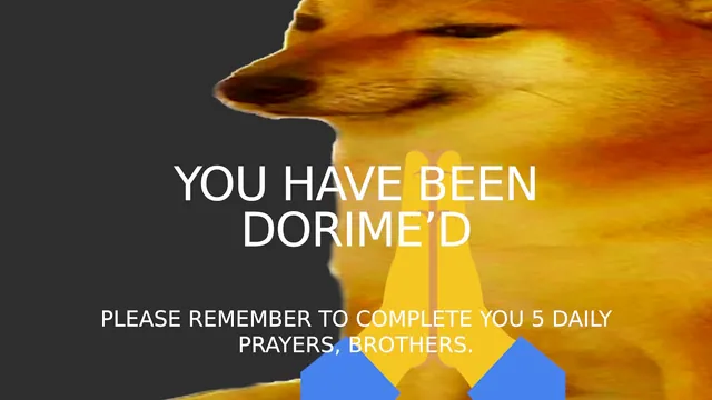 Dorime Cheems meme card