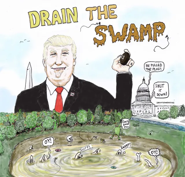 Carte meme Drain the Swamp