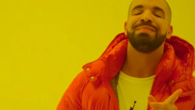 Drakeposting meme card