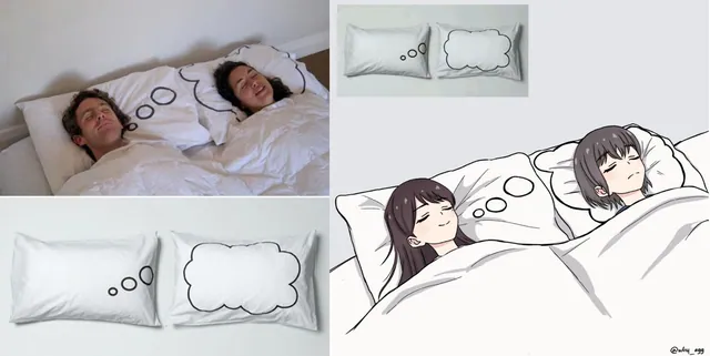 Dreaming Pillow Motif meme card