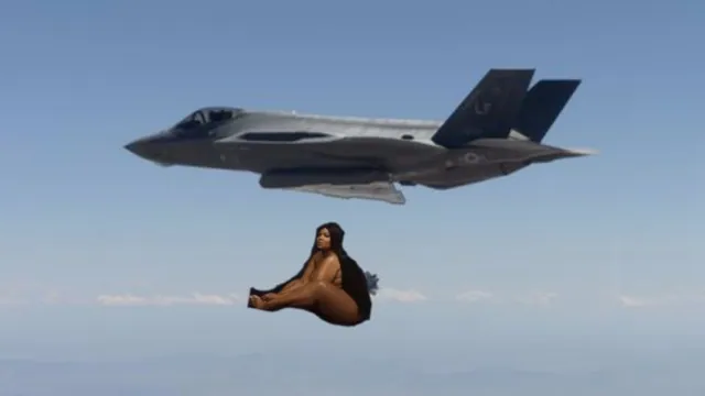 Dropping Lizzo on Iran meme card