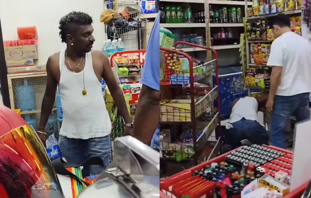 Drunk Attacking Store Owner Video meme card