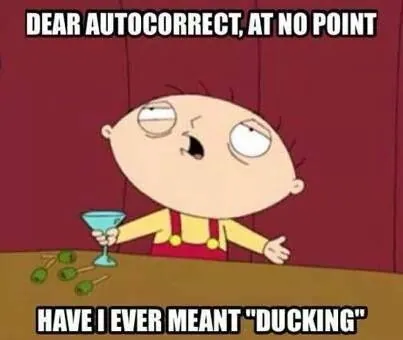 Ducking meme card