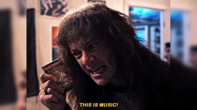 Eddie Munson's "This Is Music" meme card
