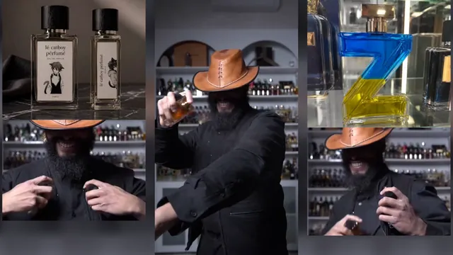 Elegance Emiratie Cowboy Perfume Overspray meme card