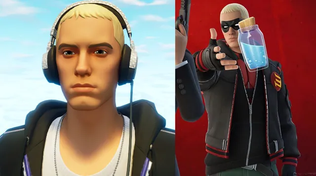 Eminem Fortnite Skin meme card