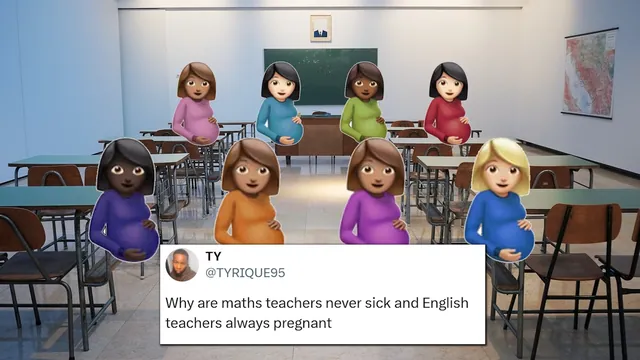 English Teachers Are Always Pregnant meme card